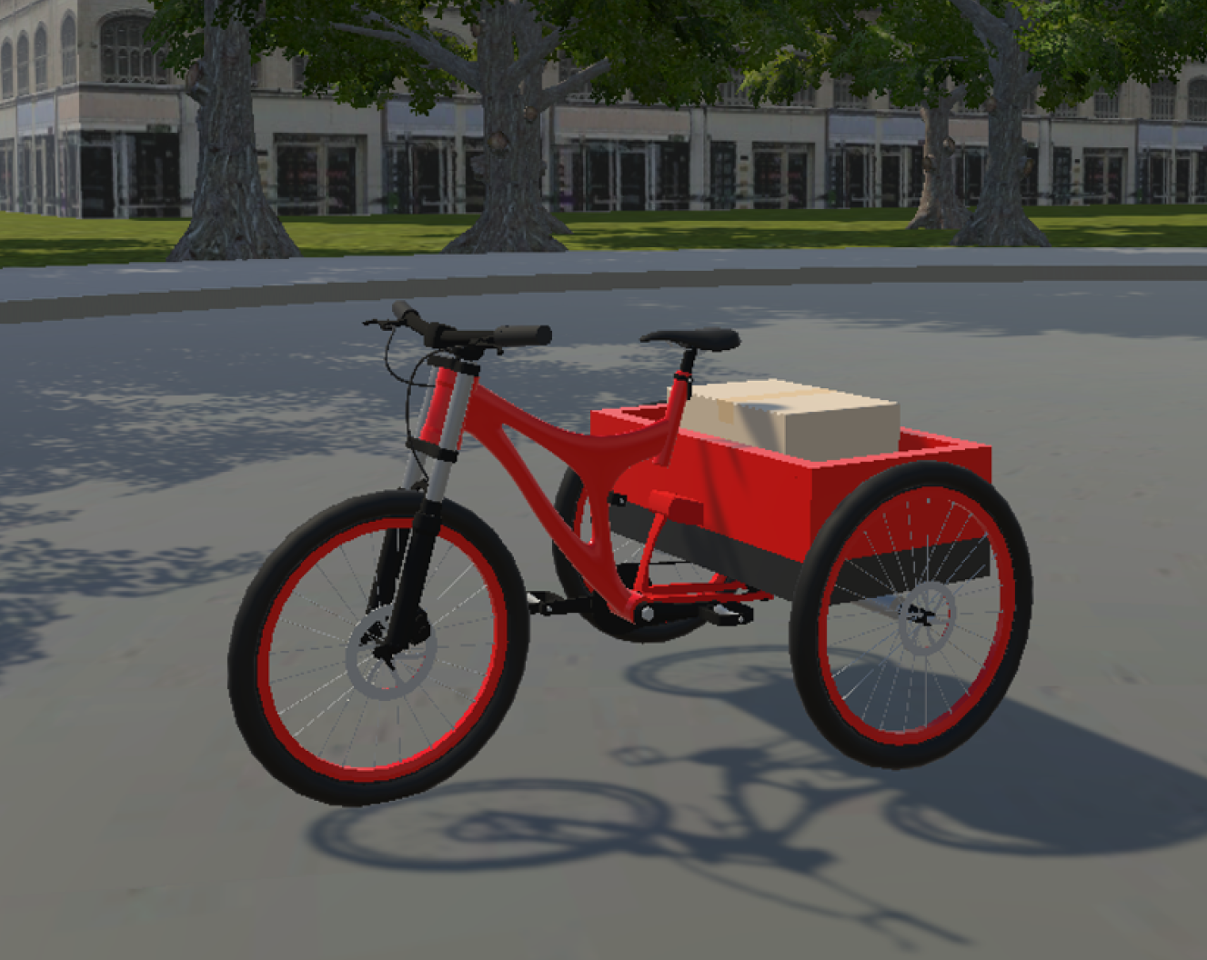 The virtual bicycle model.