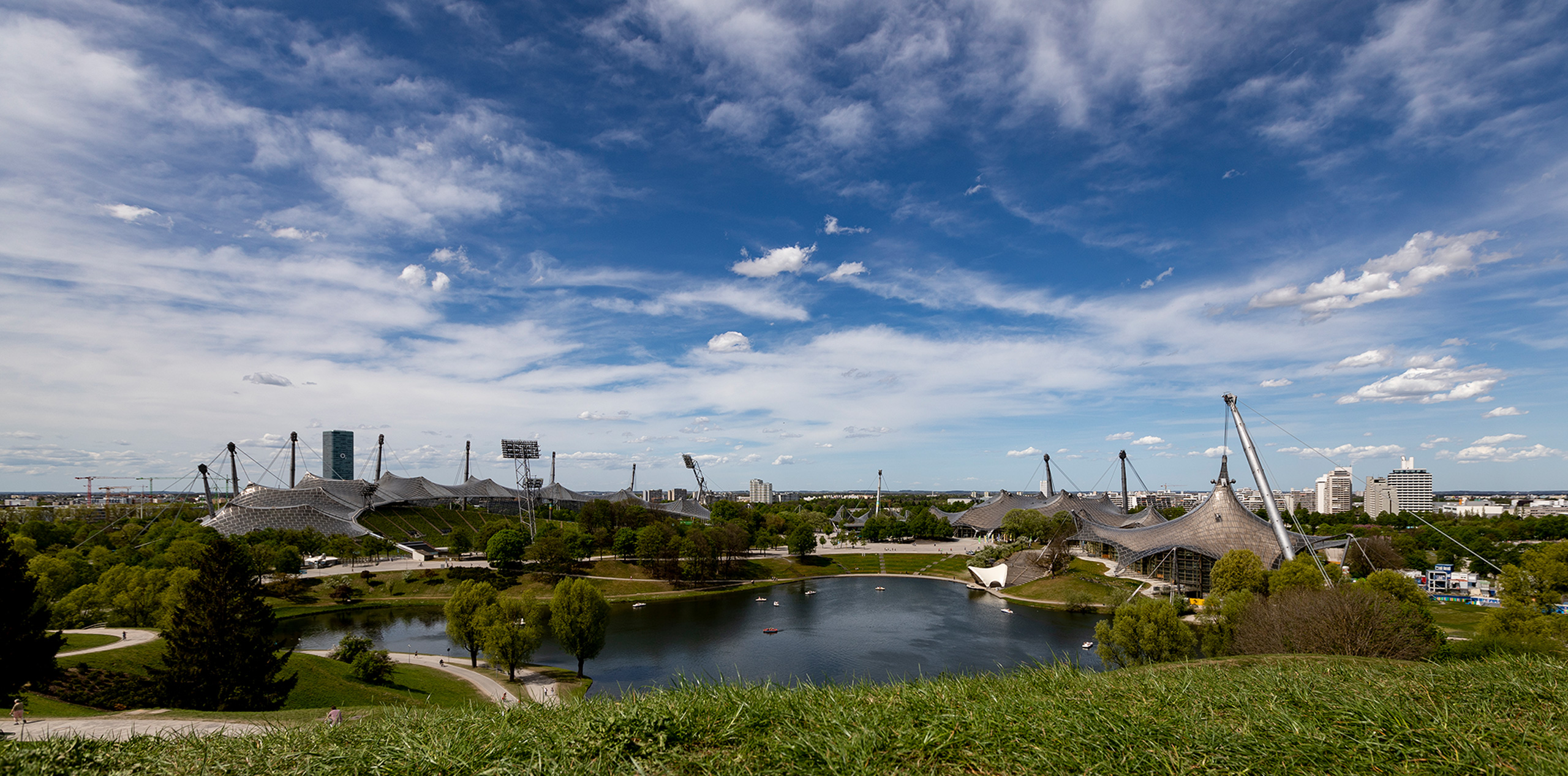 Blick auf den Olympiapark Stadt München