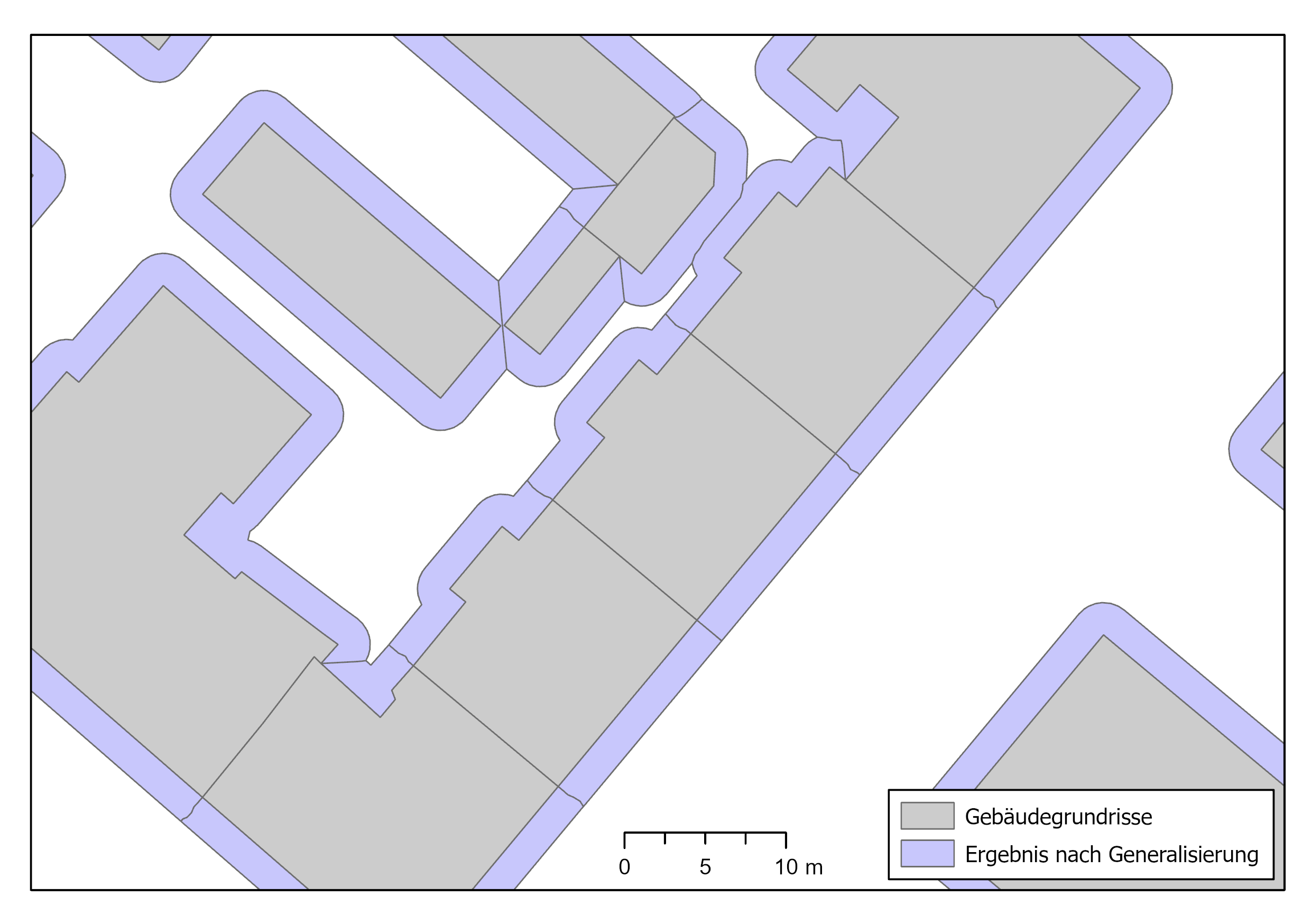 Final result of increasing the building footprint.