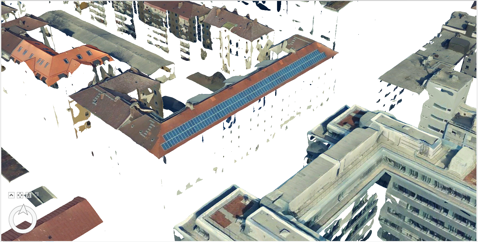 Incorrect building models derived from the 3D mesh model.